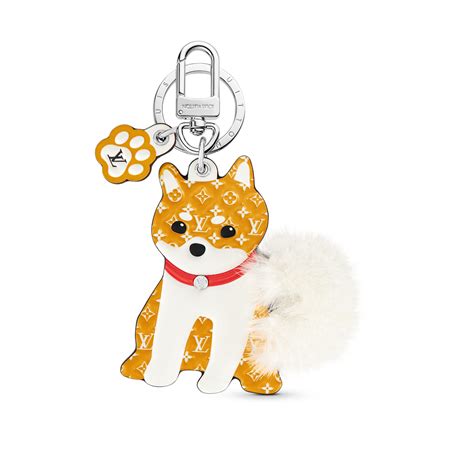 lv shiba keychain|louis vuitton shiba charm.